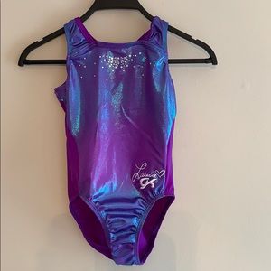 GK Laurie Hernandez Leotard Child Large Purple